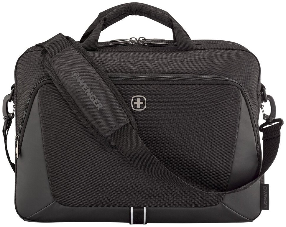 Повседневная деловая сумка для ноутбука до 16" из качественного текстиля Wenger XE Brief черная 103640 modnotak фото №5