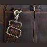Винтажная мужская кожаная сумка для ноутбука в коричневом цвете с ручками Tiding Bag (21486) - 6