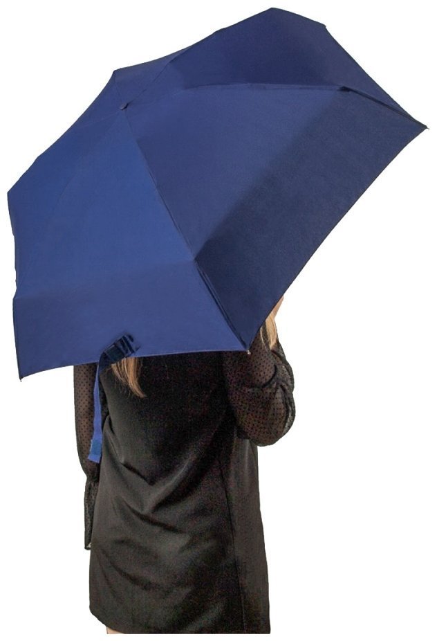 Зонт женский Fulton Soho-1 L793 Navy (складной, механика, однотонный синий) 93840 modnotak фото №3