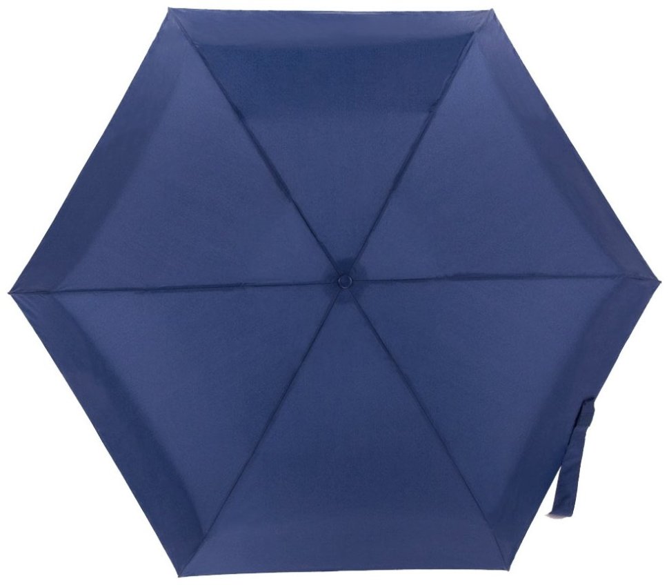 Зонт женский Fulton Soho-1 L793 Navy (складной, механика, однотонный синий) 93840 modnotak фото №4