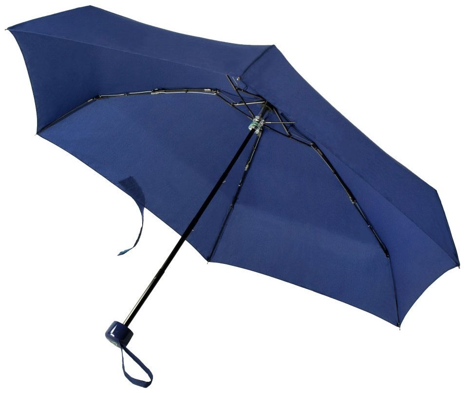 Зонт женский Fulton Soho-1 L793 Navy (складной, механика, однотонный синий) 93840 modnotak фото №5