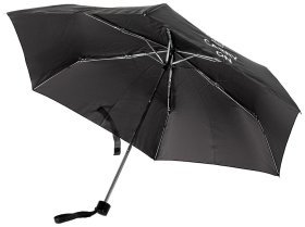 Женский зонт Incognito-4 L412 Keep Dry Black (механика, складной, черный с надписью "Keep dry and carry on") 93940