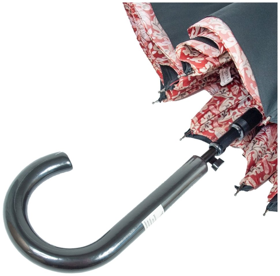 Женский зонт Fulton L856-041321 Morris & Co. Bloomsbury Strawberry Thief Indian Red (Черный с принтом цветов) 94340 фото №4 Женский зонт Fulton L856-041321 Morris & Co. Bloomsbury Strawberry Thief Indian Red (Черный с принтом цветов) 94340 modnotak фото №4