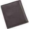 Функціональне чоловіче портмоне з натуральної шкіри в коричневому кольорі KARYA (0953-39) - 3