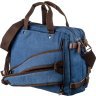 Синя велика сумка-трансформер з текстилю Vintage (20153) - 2