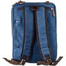 Синя велика сумка-трансформер з текстилю Vintage (20153) - 3