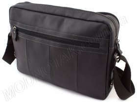 Мужская кожаная сумка горизонтального типа на два отделения KLEVENT (11541)