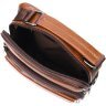 Невелика коричнева чоловіча сумка-барсетка з натуральної шкіри з ручкою Vintage 2421954 - 4