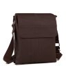 Коричневая мужская сумка-планшет среднего размера из зернистой кожи Tiding Bag (21556) - 1