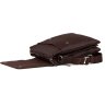 Коричневая мужская сумка-планшет среднего размера из зернистой кожи Tiding Bag (21556) - 5