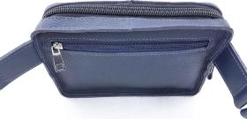 Маленькая мужская сумка на пояс синего цвета VATTO (11782) - 2