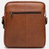 Мужская повседневная кожаная сумка через плечо коричневого цвета Borsa Leather (19330) - 3