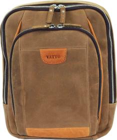 Небольшой мужской городской рюкзак из винтажной кожи VATTO (12081)