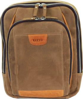 Небольшой мужской городской рюкзак из винтажной кожи VATTO (12081)