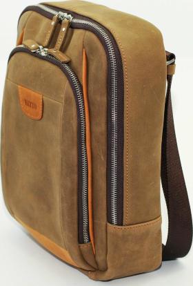 Небольшой мужской городской рюкзак из винтажной кожи VATTO (12081) - 2
