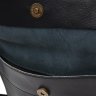 Молодежная мужская сумка на плечо из гладкой черной кожи Keizer (21403) - 5