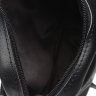 Молодежная мужская сумка на плечо из гладкой черной кожи Keizer (21403) - 7