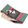 Кожаный разноцветный женский кошелек с монетницей на магните ST Leather 1767240 - 8