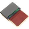 Кожаный разноцветный женский кошелек с монетницей на магните ST Leather 1767240 - 5
