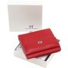 Маленький жіночий шкіряний гаманець червоного кольору на магніті ST Leather 1767340 - 9