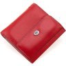 Маленький жіночий шкіряний гаманець червоного кольору на магніті ST Leather 1767340 - 3