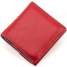 Маленький женский кожаный кошелек красного цвета на магните ST Leather 1767340 - 4