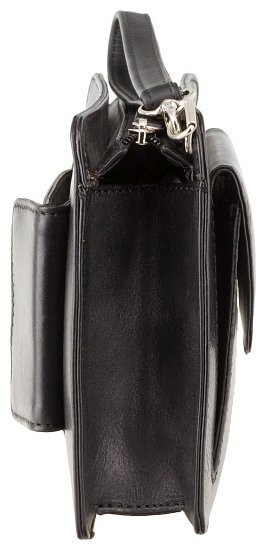 Черная мужская барсетка из высококачественной натуральной кожи Visconti Ted 77340