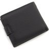 Чоловіче шкіряне портмоне компактного розміру в чорному кольорі ST Leather 1767440 - 3
