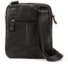 Черная мужская сумка-планшет из натуральной гладкой кожи Tiding Bag 77540 - 5