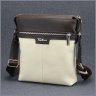 Мужская кожаная сумка-планшет молочно-коричневого цвета Tom Stone 77740 - 3