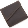 Кожаный кошелек шоколадного цвета с фиксацией на магнит Grande Pelle 67840 - 4