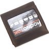 Шкіряний гаманець шоколадного кольору з фіксацією на магніт Grande Pelle 67840 - 3