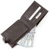 Коричневий чоловічий гаманець з фактурою під рептилію KARYA (0411-57) - 2