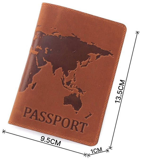 Светло-коричневая матовая обложка для паспорта из натуральной кожи ST Leather (16596) modnotak фото №3