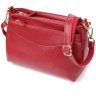 Стильная каркасная женская сумка на каждый день из натуральной кожи через плечо Vintage 98140 красного цвета modnotak фото - 1
