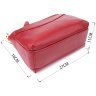 Стильная каркасная женская сумка на каждый день из натуральной кожи через плечо Vintage 98140 красного цвета modnotak фото - 3