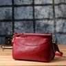Стильная каркасная женская сумка на каждый день из натуральной кожи через плечо Vintage 98140 красного цвета modnotak фото - 9