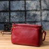 Стильная каркасная женская сумка на каждый день из натуральной кожи через плечо Vintage 98140 красного цвета modnotak фото - 10