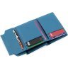 Синій жіночий гаманець маленького розміру із натуральної шкіри на магніті Marco Coverna 68640 - 5