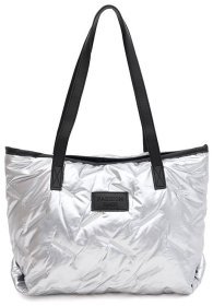 Практичная женская сумка серебристого цвета Monsen 88840