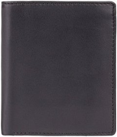 Компактное мужское кожаное портмоне черного цвета с RFID-защитой - Visconti Dr. No 68940