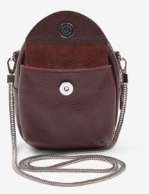 Марсаловая женская плечевая мини-сумка из натуральной кожи флотар BlankNote Kroha 79040