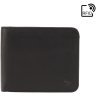 Чорне горизонтальне чоловіче портмоне з натуральної шкіри під купюри та картки Visconti Trim 69140 - 1
