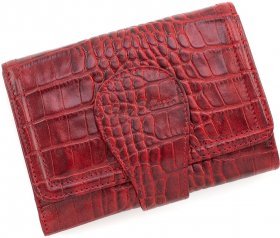 Красный женский кошелек из натуральной износостойкой кожи Tony Bellucci (12463)