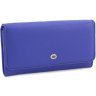 Жіночий гаманець синього кольору зі шкіри з крупно-вираженою фактурою ST Leather (15402) - 1