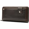 Чоловічий шкіряний недорогий гаманець-клатч у коричневому кольорі Bexhill (19704) - 1