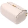 Кожаная женская сумка-кроссбоди маленького размера в белом цвете Vintage 2422404 - 3
