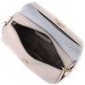 Кожаная женская сумка-кроссбоди маленького размера в белом цвете Vintage 2422404 - 5