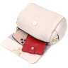 Кожаная женская сумка-кроссбоди маленького размера в белом цвете Vintage 2422404 - 6