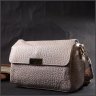 Кожаная женская сумка-кроссбоди маленького размера в белом цвете Vintage 2422404 - 7